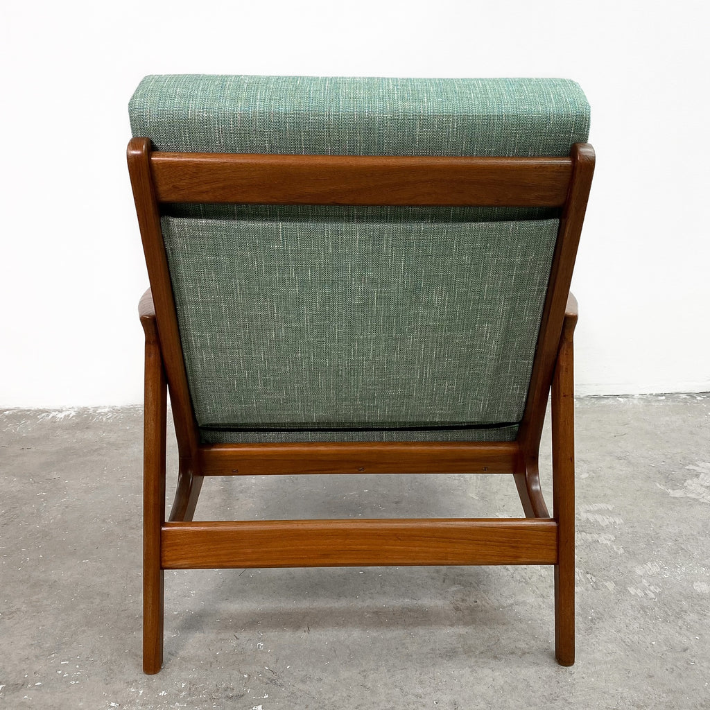 Restored and Upholstered Parker Mid Century Teak Armchair Lounge Chair