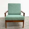 Restored and Upholstered Parker Mid Century Teak Armchair Lounge Chair