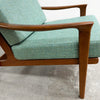 Restored and Upholstered Parker Mid Century Teak Armchair Lounge Chair