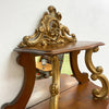 Antique Display Book Shelves With Back Mirror