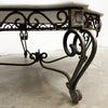 Vintage Wrought Iron & Marble Coffee Table