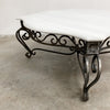 Vintage Wrought Iron & Marble Coffee Table