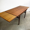 as the extension sleeves have seen less use.Mid Century Johannes Anderson T H Brown Dining Table