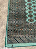 Large Vintage Emerald Green Rug