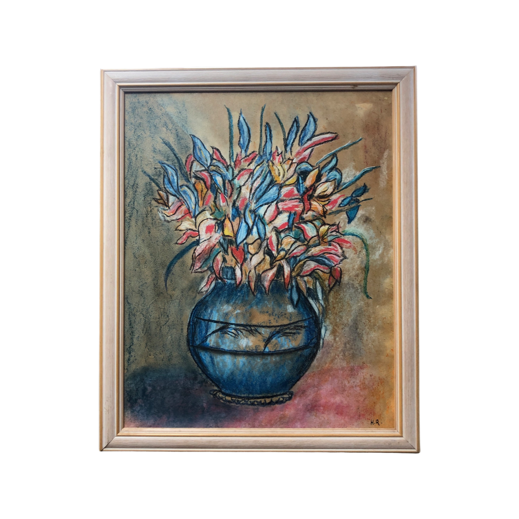 Floral Still Life By Artist H Rosenberg