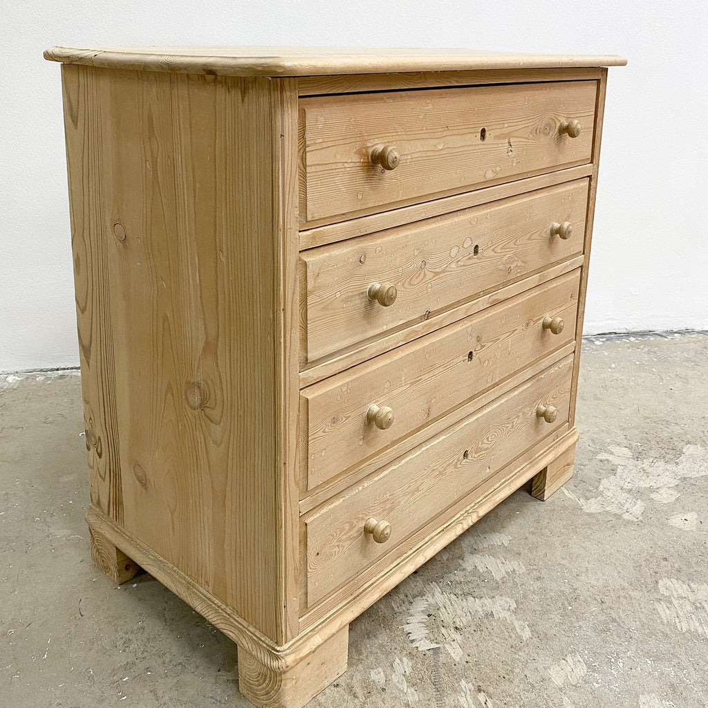 European Baltic Pine Antique Chest Of Drawers