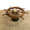 Vintage Ships Wheel and Lantern Coffee Table