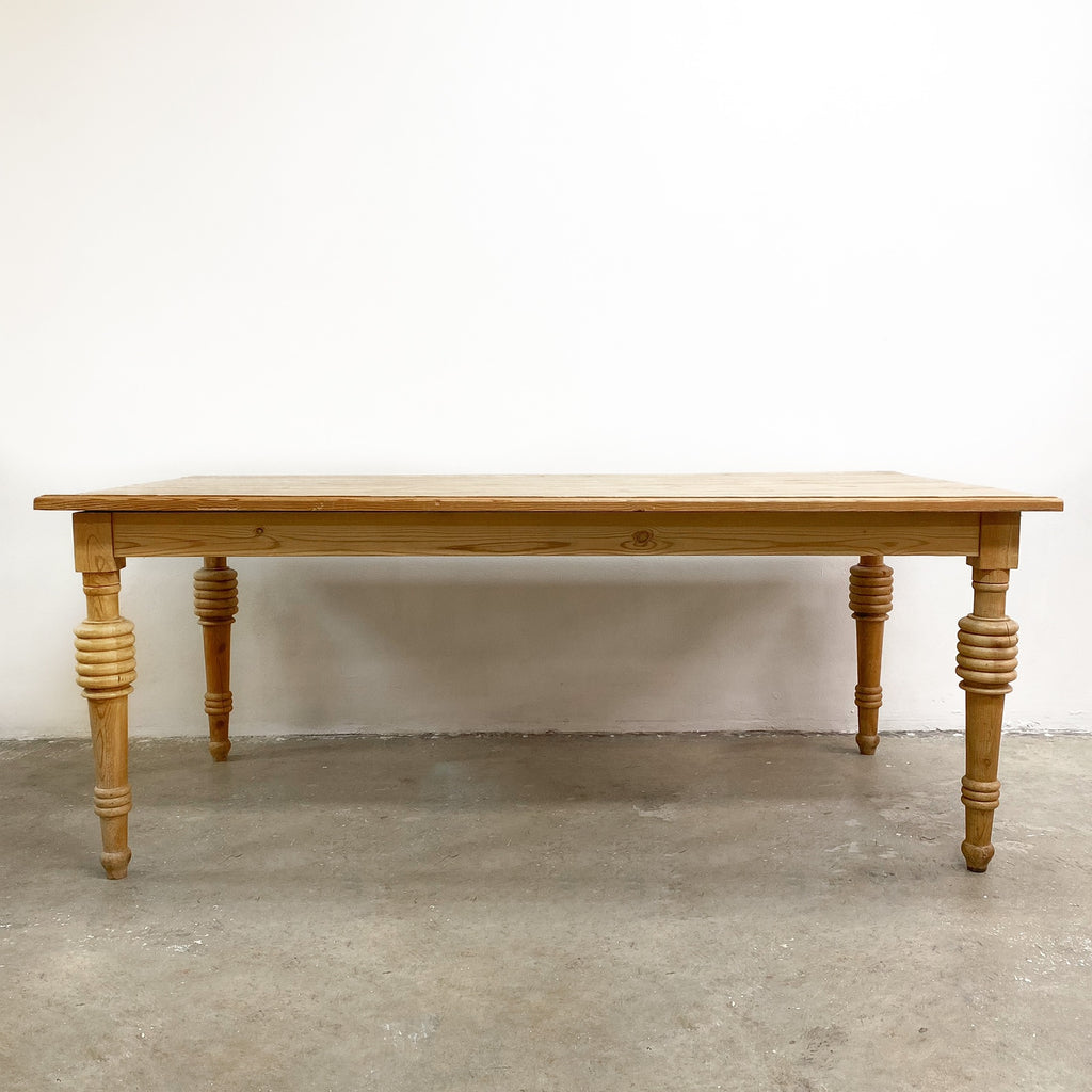 Rustic European Baltic Pine Vintage Dining Table