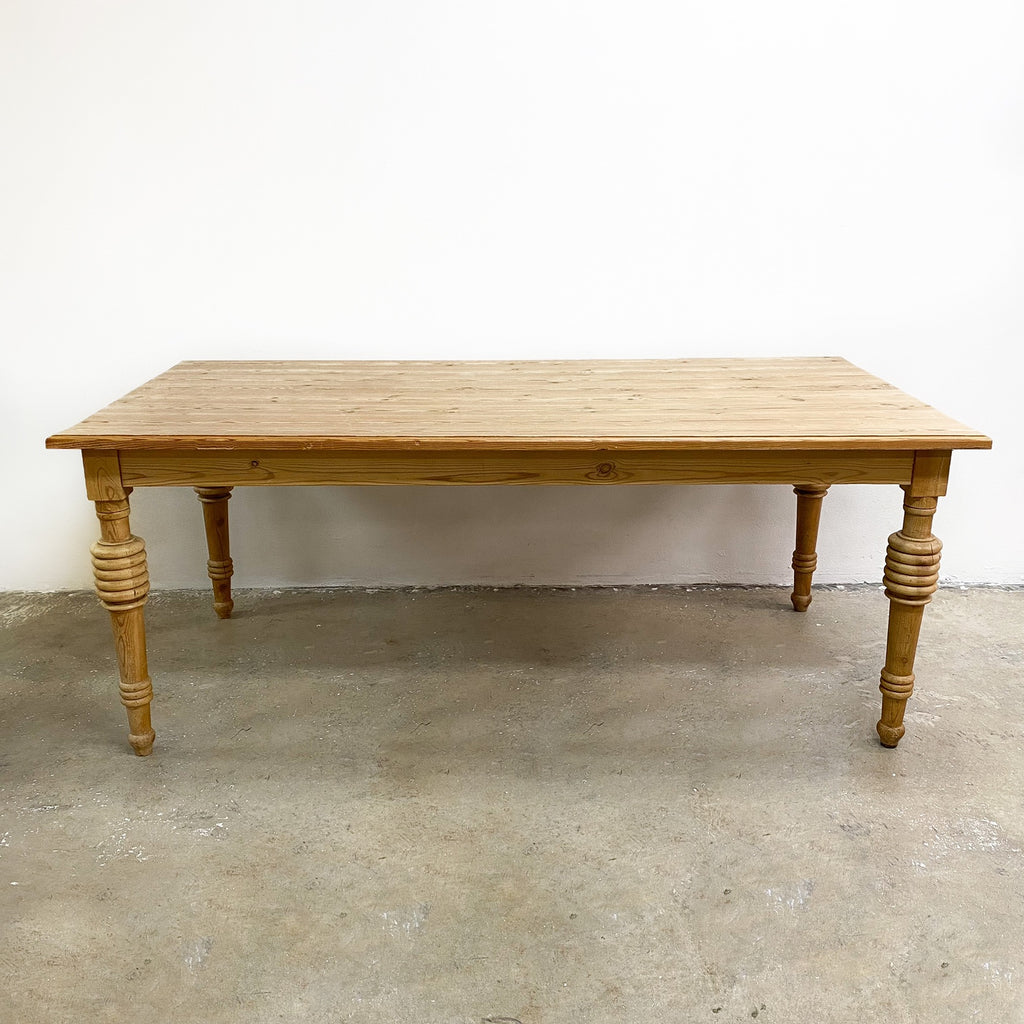 Rustic European Baltic Pine Vintage Dining Table