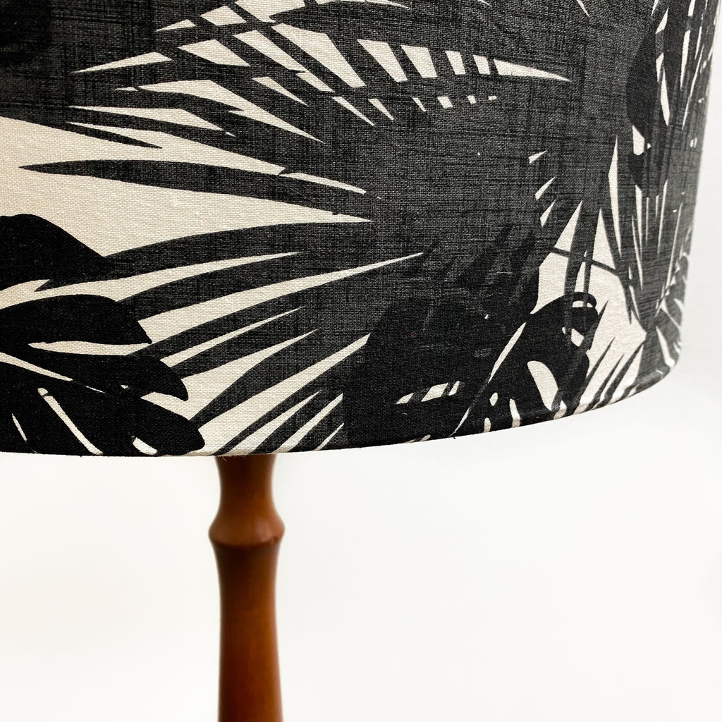 Mid Century Turned Meranty Floor Lamp