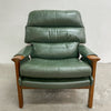 Mid Century Tessa T21 Leather Armchair With Footstool