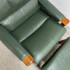 Mid Century Tessa T21 Leather Armchair With Footstool