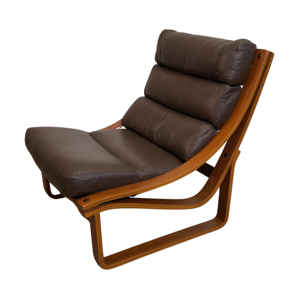 Tessa T4 Mid Century Leather Lounge Chairs