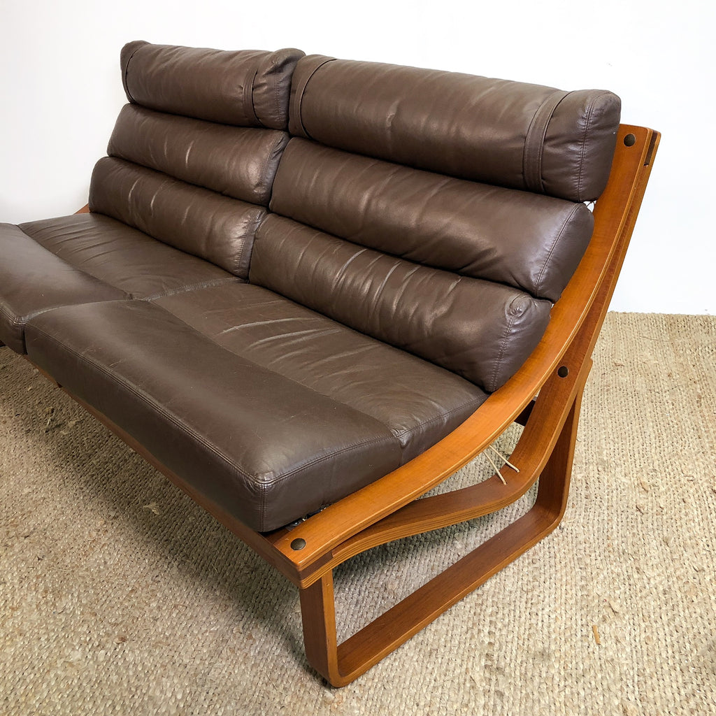 Tessa T4 Mid Century Leather Lounge
