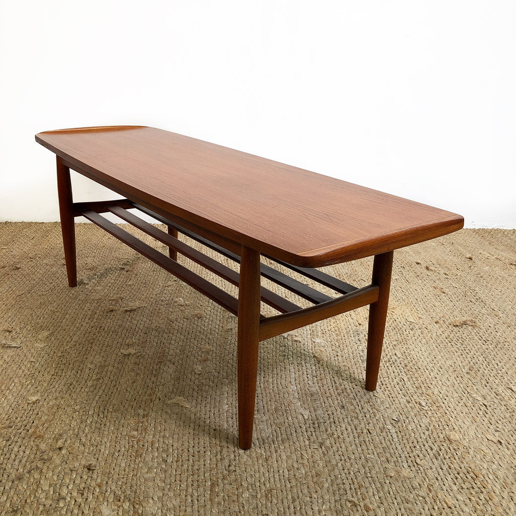 Parker Lip Edge Mid Century Coffee Table