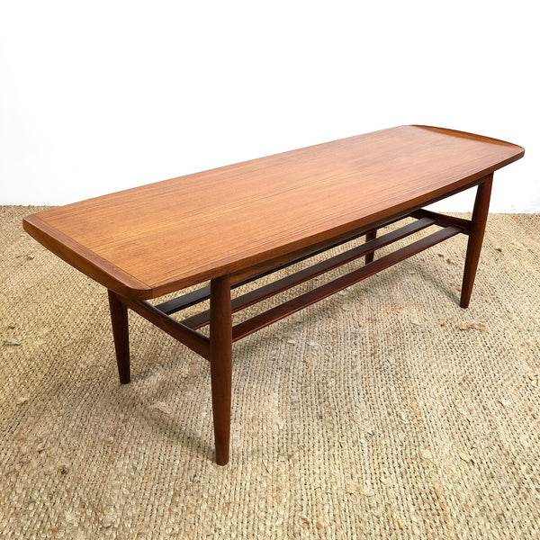 Parker Lip Edge Mid Century Coffee Table