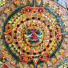 Mid Century Modern Abstract Mosaic Tile and Pasto Oil painted Artwork