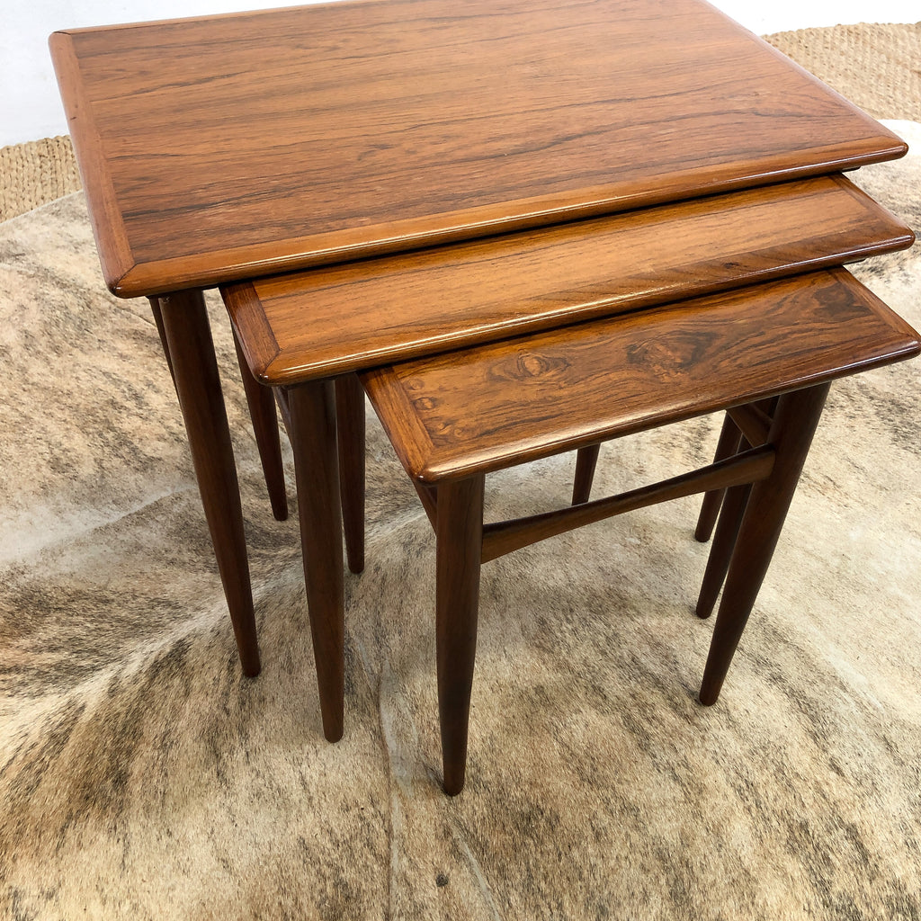 Danish Brazilian Rosewood Nesting Tables