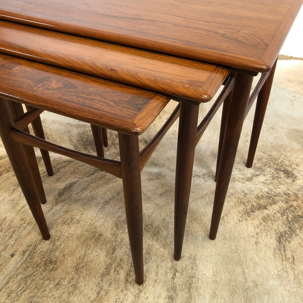 Danish Brazilian Rosewood Nesting Tables