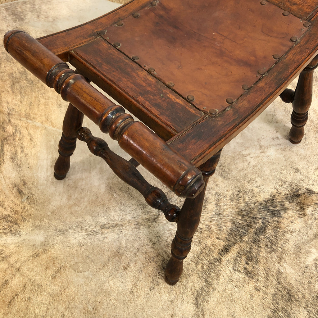 Antique Saddle Stool c1920s