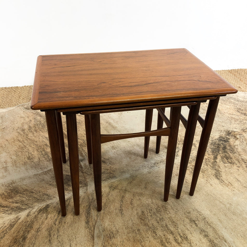 Danish Brazilian Rosewood Nesting Tables