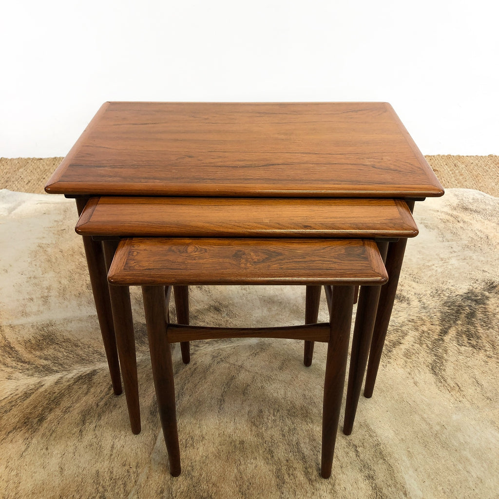 Danish Brazilian Rosewood Nesting Tables