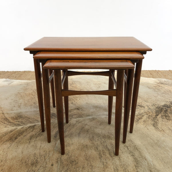 Danish Brazilian Rosewood Nesting Tables