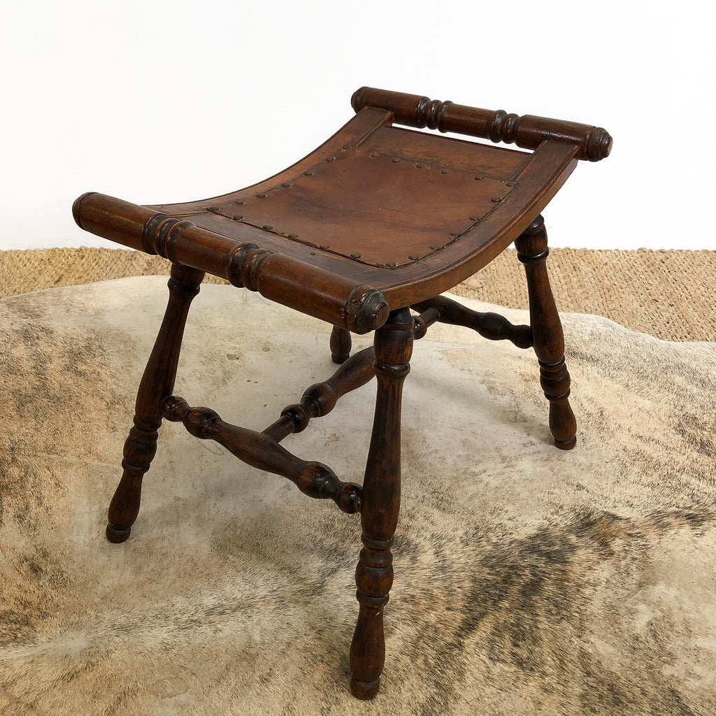 Antique Saddle Stool c1920s