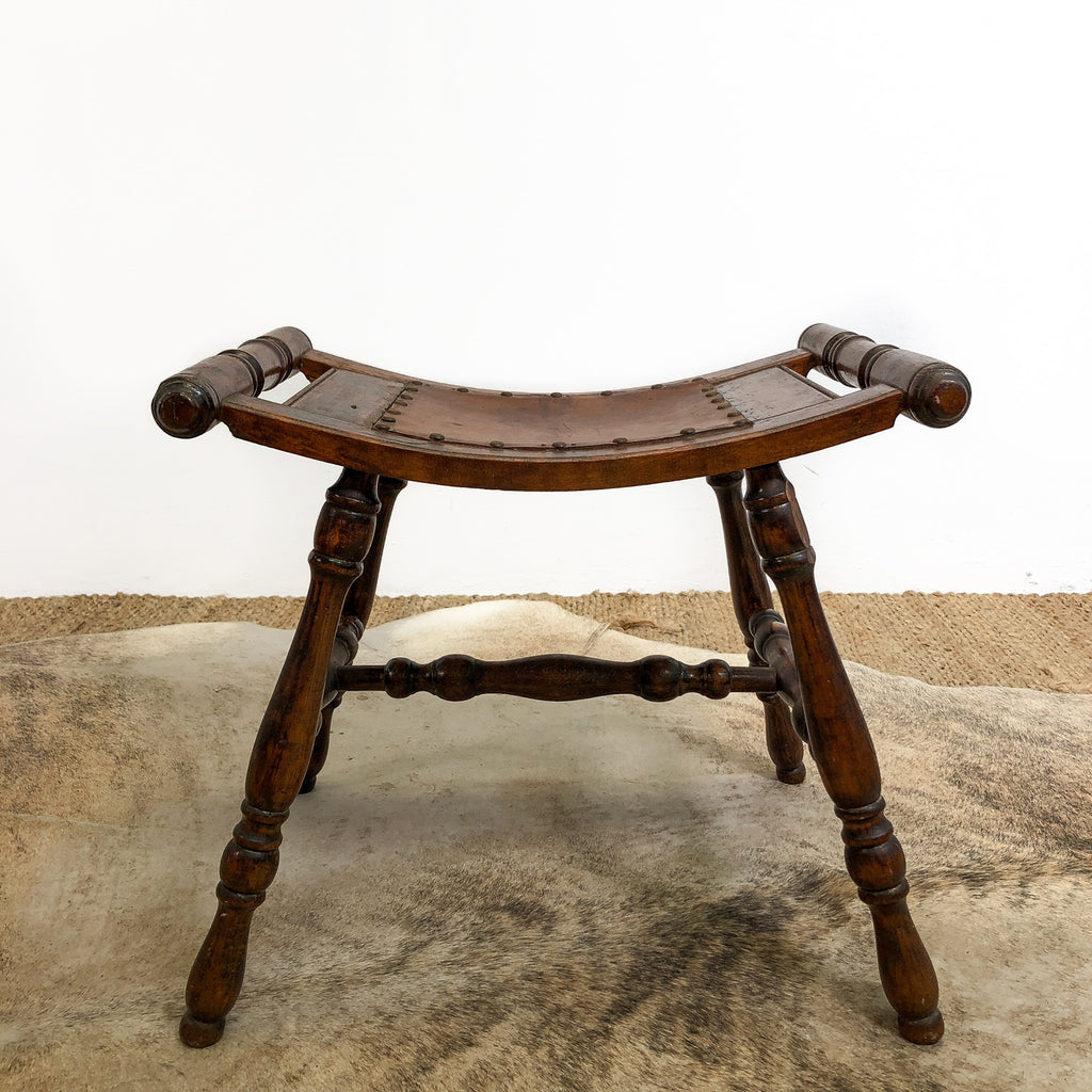 Antique Saddle Stool c1920s