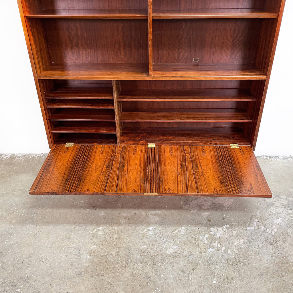 Mid Century Modern Danish Brazilian Rosewood Bookshelf