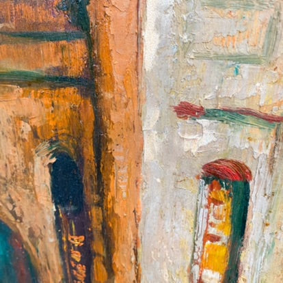 Mid Century Australian Impressionist Painting By Norma Sweetnam