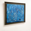 Vintage Blue Abstract Original Artwork