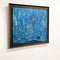 Vintage Blue Abstract Original Artwork