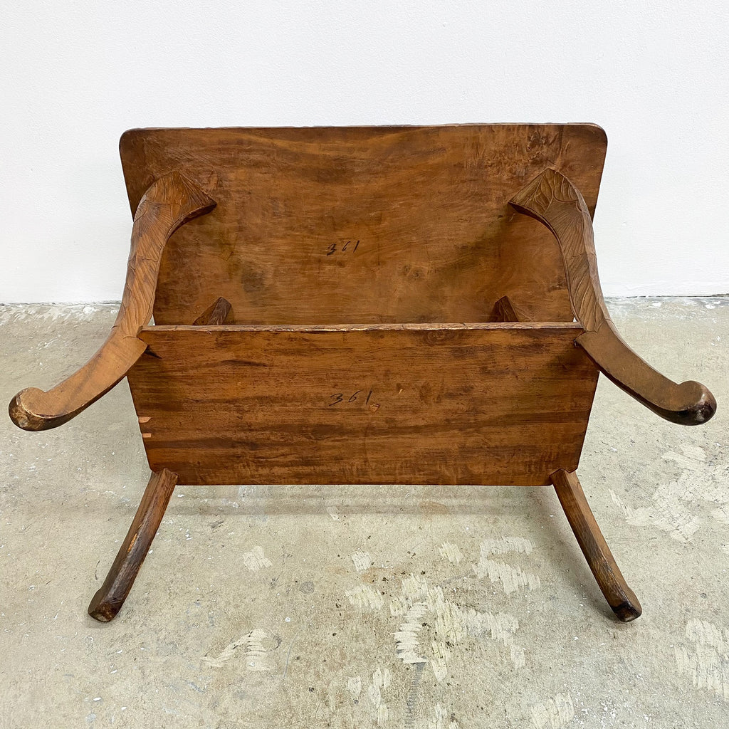 Antique Art Nouveau Liberty and Co Japanese Hand Carved Side Table C1900