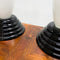 Pair Vintage 1990’s Post Modern Glass Table Lamps