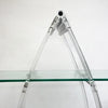 Futuristic European Glass Shelving Unit