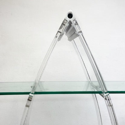 Futuristic European Glass Shelving Unit