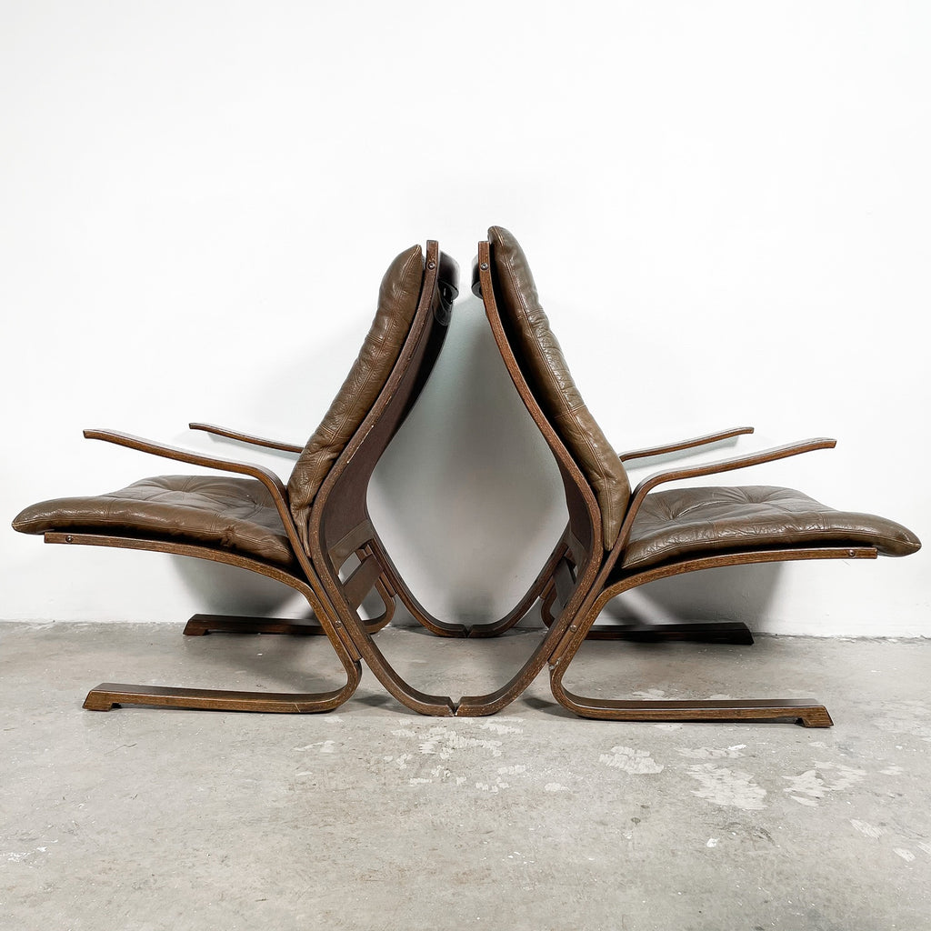 Brown Leather Elephant ChairsMid Century Brown Leather Danish 'Elephant' Arm Lounge Chair