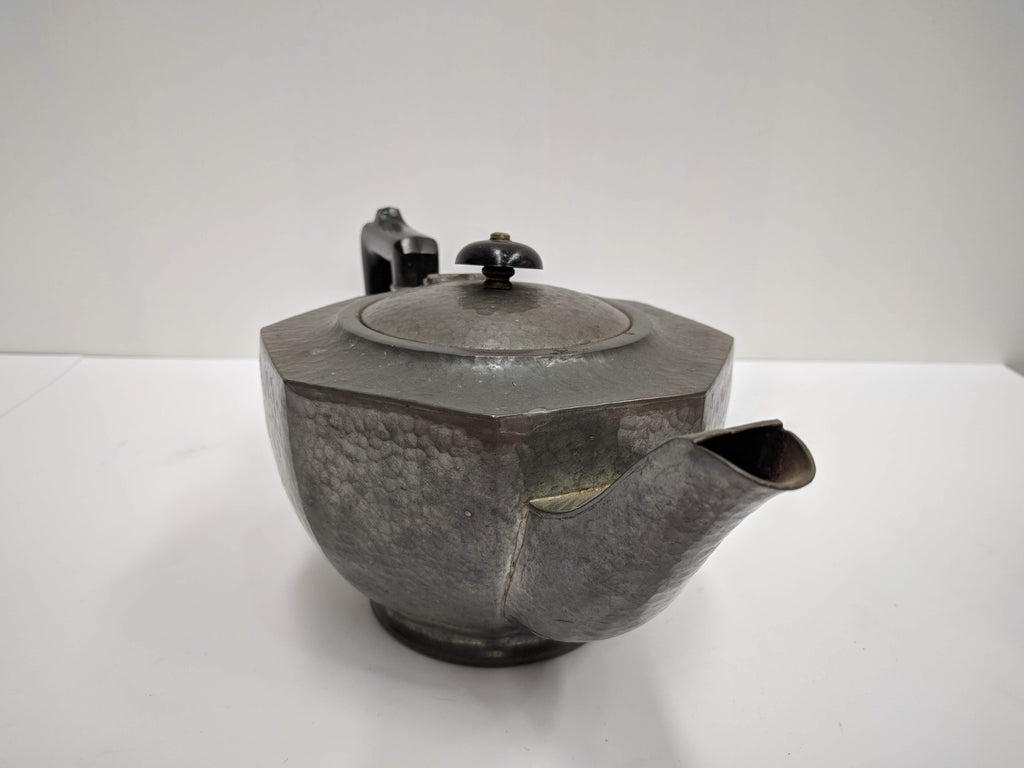 Three Piece Tudric Pewter Tea Set