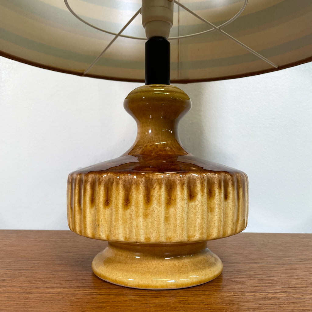 Mid Century Ceramic Lamp & Shade