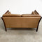 Mid Century Danish 2 Seater Tan Leather Sofa Lounge