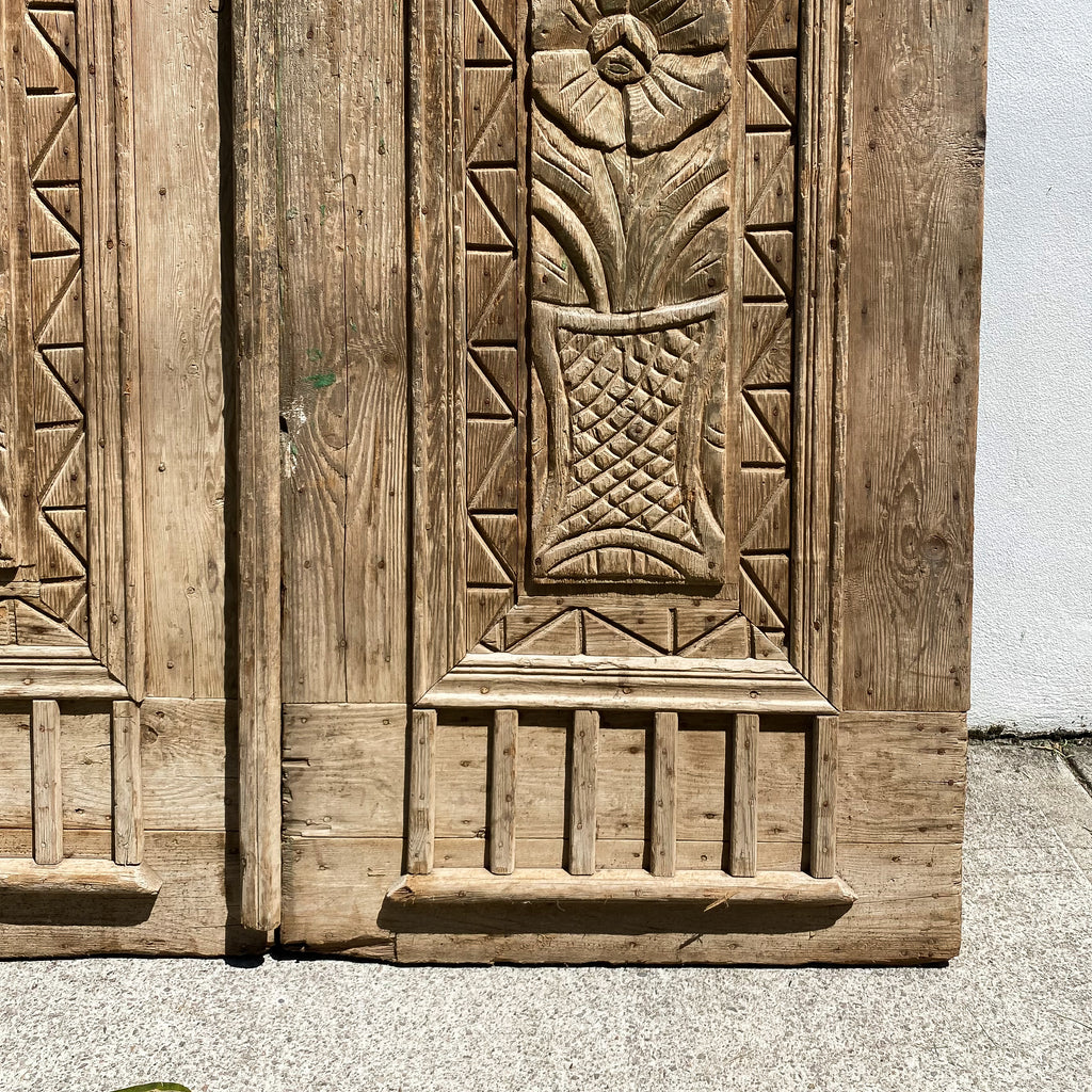 Large Pair Of Vintage Egyptian Carved Doors