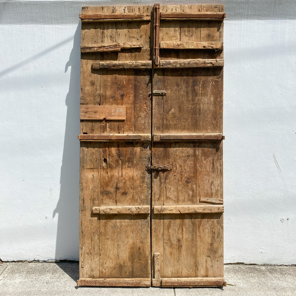 Large Pair Of Vintage Egyptian Carved Doors