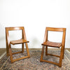 Pair of Italian Mid Century Trieste Folding Chairs