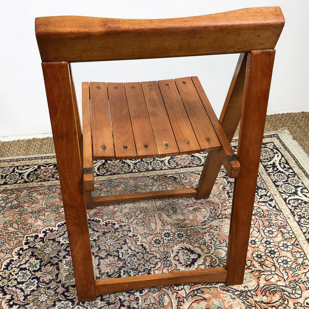 Pair of Italian Mid Century Trieste Folding Chairs