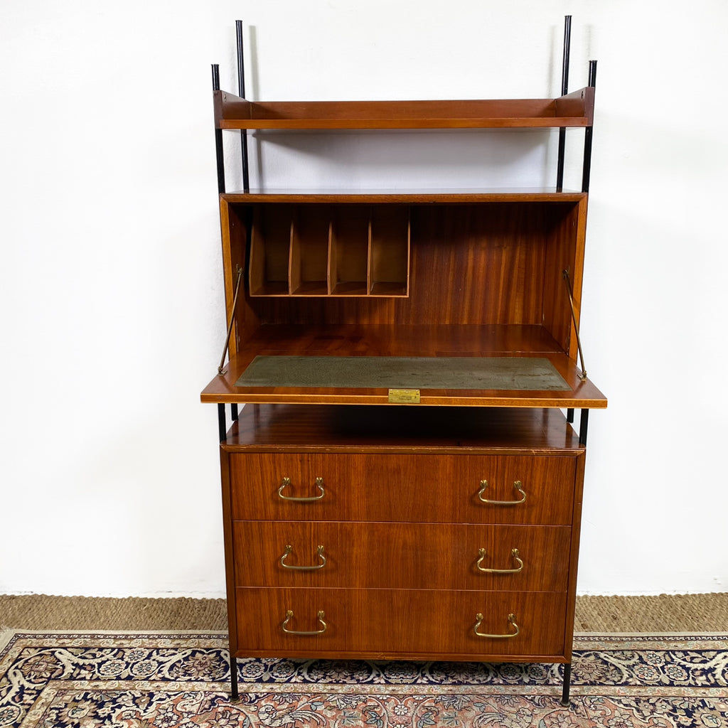 English 1950s Bureau Writing Desk