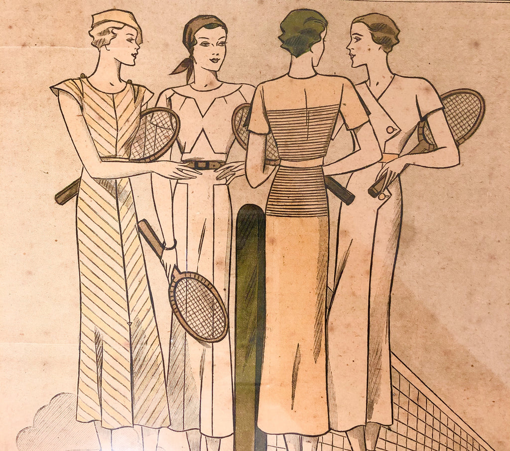 1930s Art Deco Framed French Front Cover