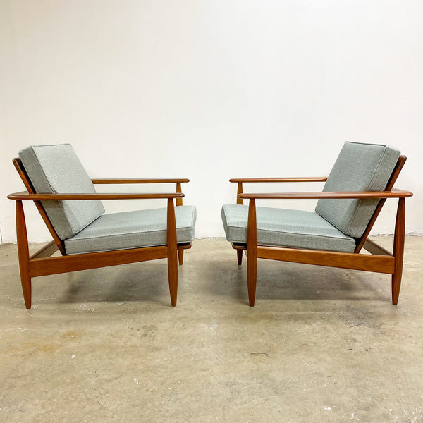 Parker 110 Wrap Around Mid Century Armchair With Rattan Back Fully Restored Priced Individually