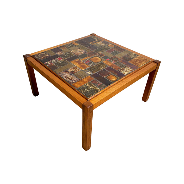 Funky Mid Century Tile Top Coffee Table
