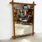 Large French Vintage Faux Bamboo Wall Mirror